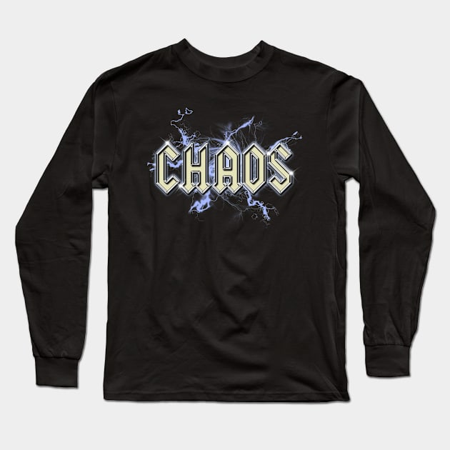 Heavy Metal Chaos Long Sleeve T-Shirt by Eggy's Blackberry Way